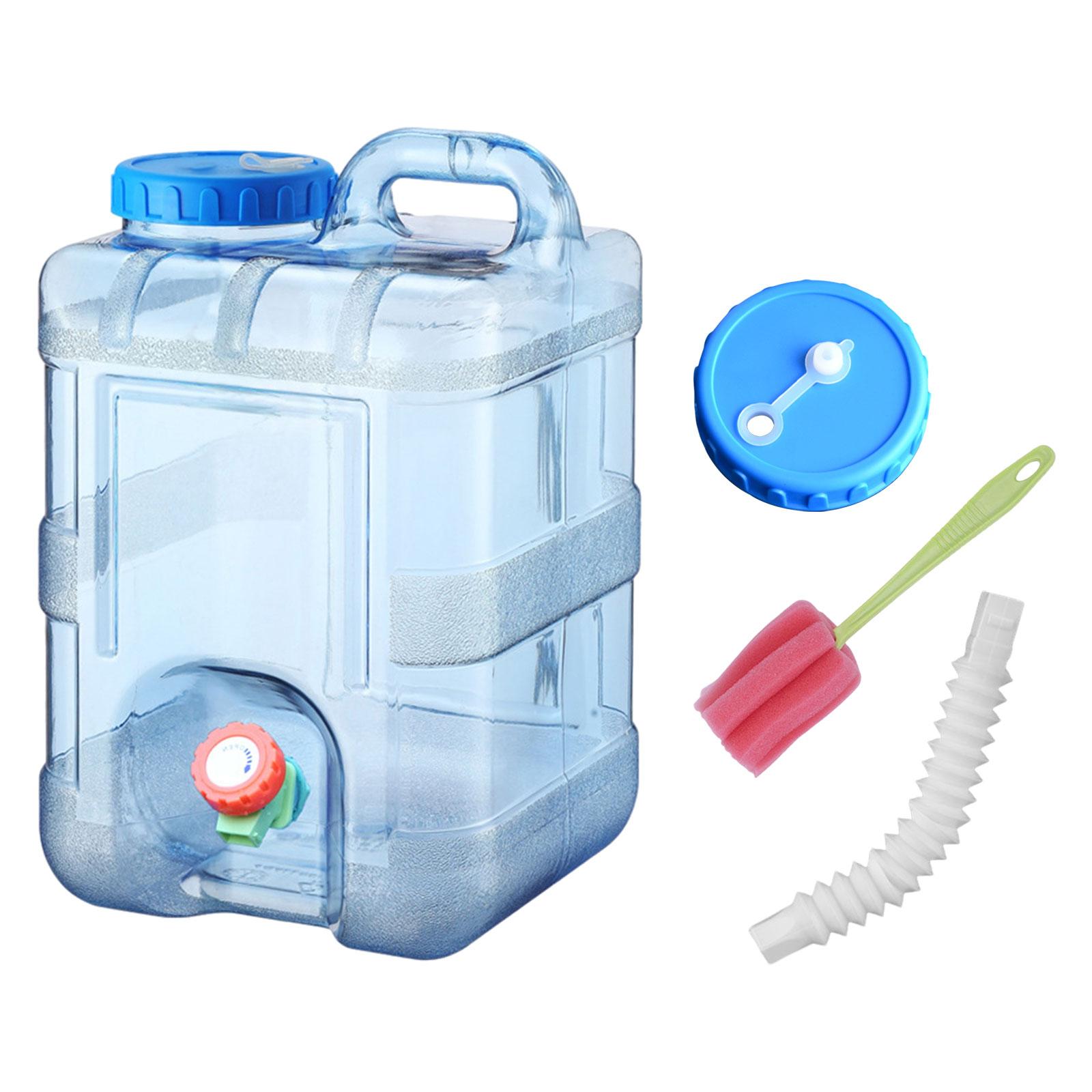 Magideal - Contenedor De Agua Con Tanque De Agua Con Espita, Contenedor De Agua Potable De 10L De Espesor, Cubo De Almacenamiento De Agua Para Conducir, Acampar Con Tapa De Manguera