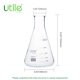 thumbnail image 2 of Set de termos Erlenmeyer de cristal Utile, 300 ml (6 unidades), con graduación, 2 of 7