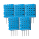 thumbnail image 1 of Módulo sensor de temperatura y humedad digital de 5 piezas, bus único de 5 V con cables puente para Arduino y Raspberry., 1 of 8