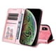 thumbnail image 2 of Funda tipo cartera FOXDOCK para iPhone Xs Max , diseño girasol en relieve, cuero PU, cierre magnético, soporte y tarjetero, 2 of 5