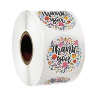 Bothyi - 500 Piezas Gracias Pegatinas Álbum De Recortes Calcomanías Para Hornear Embalaje Boda Colorido