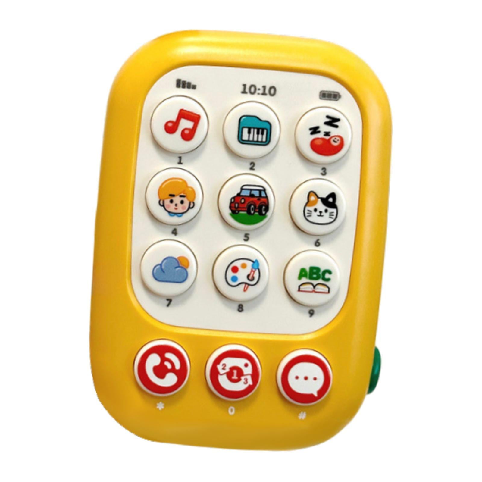 Magideal - Teléfono Simulación De Juguetes Cámara Temprana De Aprendizaje Sensorial Instructivo Niños Teléfono Móvil Música De Juguetes Teléfono Para Niñas Chica