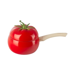 Bothyi - Sopa Gachas Olla Frutas Lindas Forma Utensilios De Cocina Con Tapa 16Cm Olla De Fideos Rojo