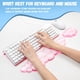 thumbnail image 5 of Soporte para teclado Rskinieei con reposamuñecas de acrílico rosa, 5 of 8