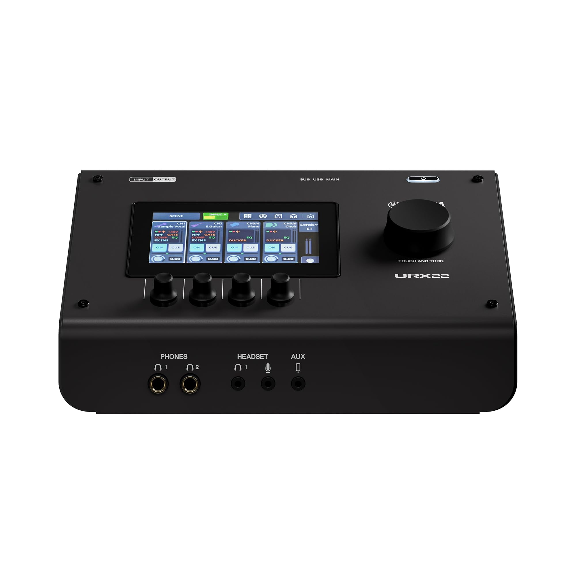 Interfaz De Audio Yamaha Urx22 4 Entradas/2 Salidas Dual Usb-c Negra