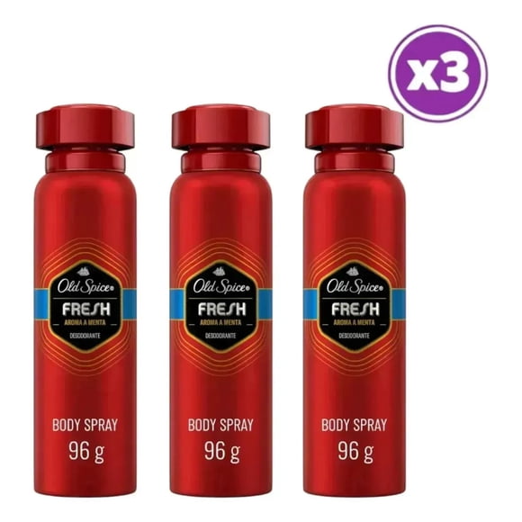 Pack 03 Fresh Desodorante Spray 96g
