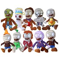 Total Click - Juguete Pack 6 Peluches Plantas Vs Zombies 28Cm Infantil