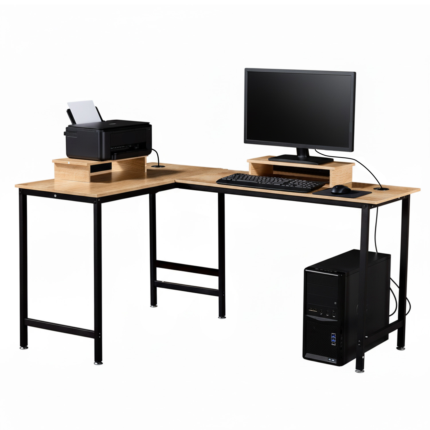 Ikemma - Escritorio Esquinero En Forma L 145/100*45*73 Cm Cco1