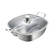 thumbnail image 2 of Olla Caliente De Acero Inoxidable Con Doble Sabor Para Shabu Shabu, Ideal Para Viajes, Fiestas Y Picnics, Con Tapa, 2 of 5