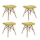 thumbnail image 1 of Set 4 Pisos Bajo Madera 45 Cm Henry Acolchado Verde, 1 of 3