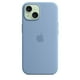 thumbnail image 3 of Funda de silicona para Apple iPhone 15 con MagSafe Winter Blue, 3 of 3