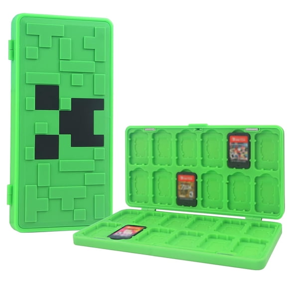 Funda para Tarjetas de Juego para Switch, Almacenamiento para 24 Cartuchos de Juego, Soporte Portátil, Bonito y Lindo, con Cierre Magnético