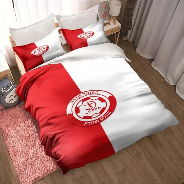 Hapoel Ramat Gan Football Israel Bedding Set Cute Duvet Cover Bed Cover with Pillowcase Custom Cover with Pillowcase Custom
