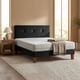 thumbnail image 1 of Cama Europea Zen Best 1.5 Plazas 190 cm Colchon Espuma Con Funda Velvet Negro + Respaldo, 1 of 5