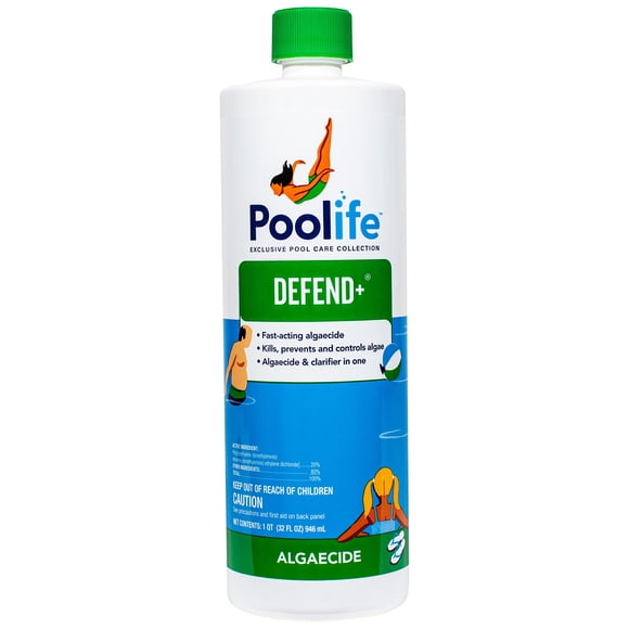 Algicida Poolife Defend Plus para alberca 946 ml - Fórmula 2 en 1
