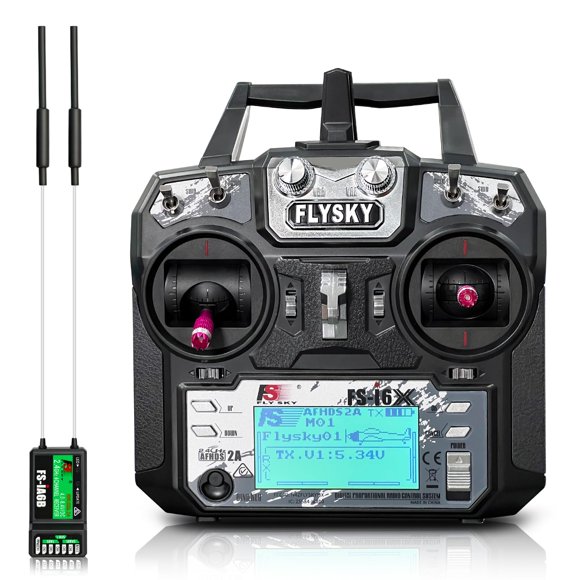 Transmisor HAWK'S WORK FS-i6x de 10 canales con receptor FS-iA6b