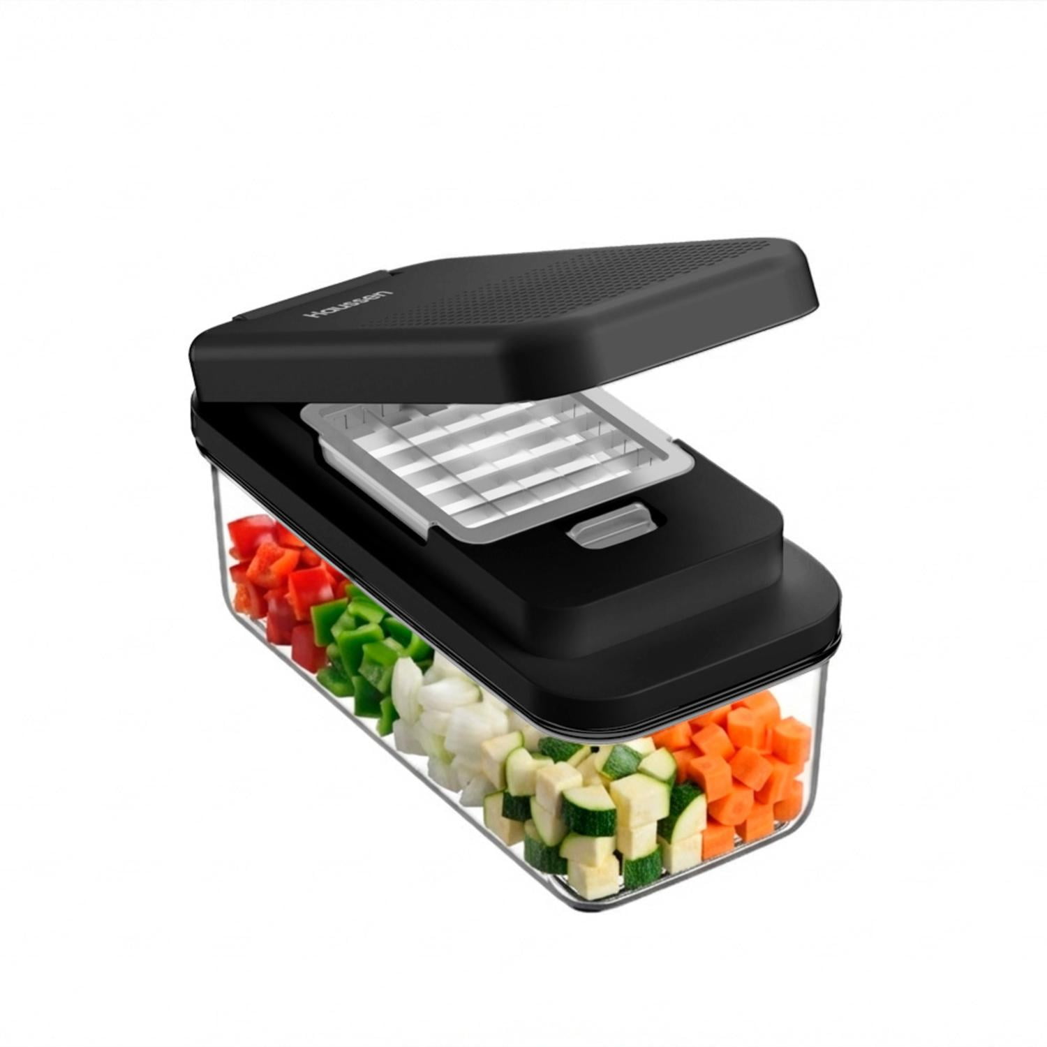 Haussen - Rallador Picador Cortador Frutas Verduras Multiuso Quickchop Pro