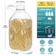thumbnail image 2 of Botella de vidrio para leche Ritayedet de 1,9 L con boquilla de silicona y 4 tapas, paquete de 3, 2 of 6