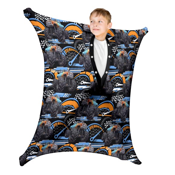 Calcetín Sensorial pmbvcgsy Mediano 6-9 Años Monstruo Negro