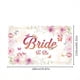 thumbnail image 1 of 1pc, Wedding Flag Church Wedding Props Arrangement Decoration Hanging Flag Pink Wedding Banner Romantic Background Cloth, 1 of 3