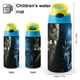 thumbnail image 2 of Alien Botella de Agua con Tapa Pop Top de Un Toque, Acero Inoxidable, a Prueba de Fugas, para Deportes, Botella Infantil azul 12 oz, 2 of 6