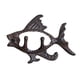 thumbnail image 4 of Colgador de pared de pescado para decoración del hogar, escultura de Animal montada en molde, soporte para sombrero, ganchos para porche, apartamento,, 4 of 5
