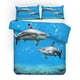 thumbnail image 3 of Juego De Funda Nórdica 3d Ballena Azul 3 Piezas, 3 of 3