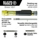 thumbnail image 3 of Destornillador Klein Tools 32613 Precision HVAC 3 en 1, 3 of 3