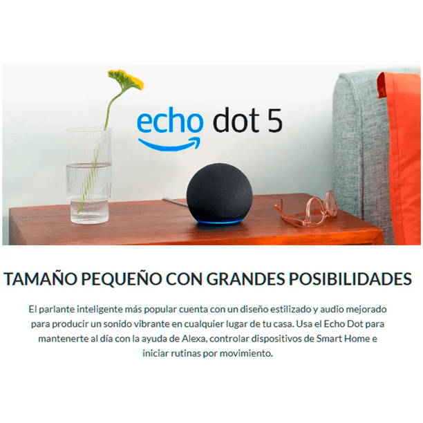 Ayuda Alexa Dot Echo Dot 5th Gen Parlante Asistente Virtual Alexa