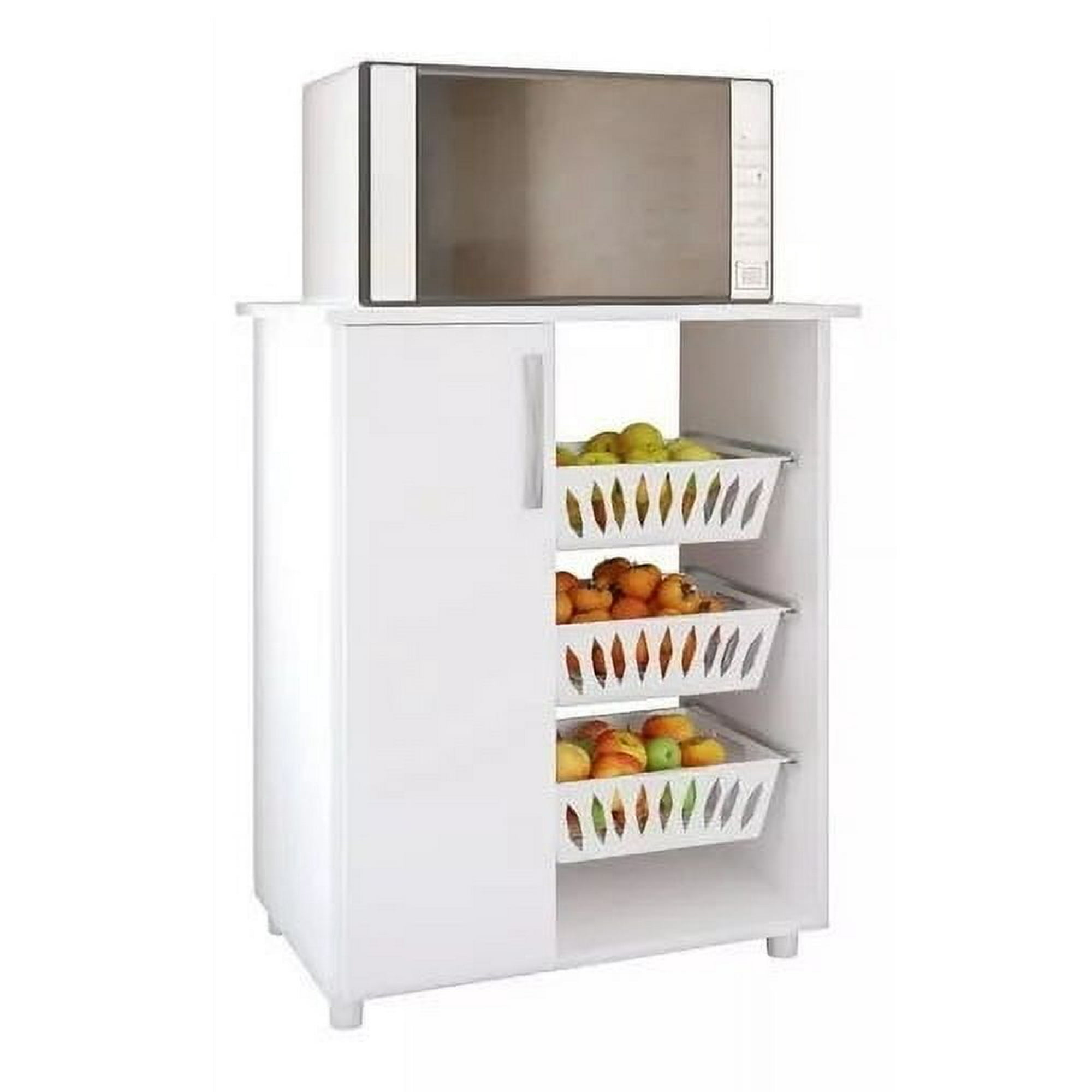 Mueble De Cocina Despensa Verduras - Modelo Verluro Blanco