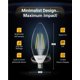 thumbnail image 3 of Bombilla LED Sunco Dusk to Dawn B11 E12 5 W (500 LM) 5000 K, 3 of 7