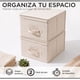 thumbnail image 2 of Pack 2 Cajas Organizadoras Carry All Plegables De Tela Beige L, 2 of 9