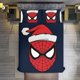 thumbnail image 1 of Christmas Spider-Man Santa Hat Comforter Set for Kids Boys Teen Men Tween 3D Lightweight Microfiber Bedding Sets, 1 of 4