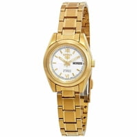 Reloj Digital Seiko 5 Dorado Blanco Mujer