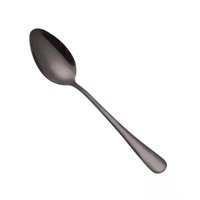 Xmhytop 4 Piezas Cubiertos De, Utensilios De Cocina Y Cubiertos Cotidianos,Cuchara De Comida,Negro