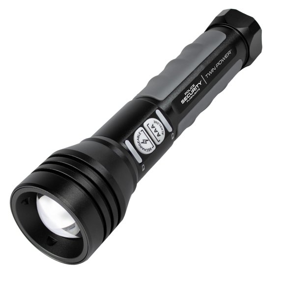 Linterna LED USB-C de 600 lúmenes de doble potencia para seguridad policial
