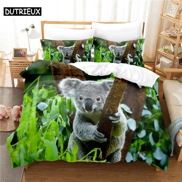 Lovely Koala Bedding Set Duvet Cover Set Bedding Digital Printing Bed Linen Bedding Set Fashion Design
