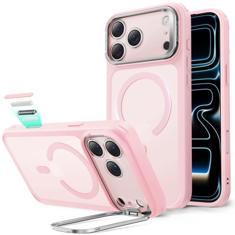 Funda Esr Magnética Antigolpes Rosa Para Iphone 17 Pro