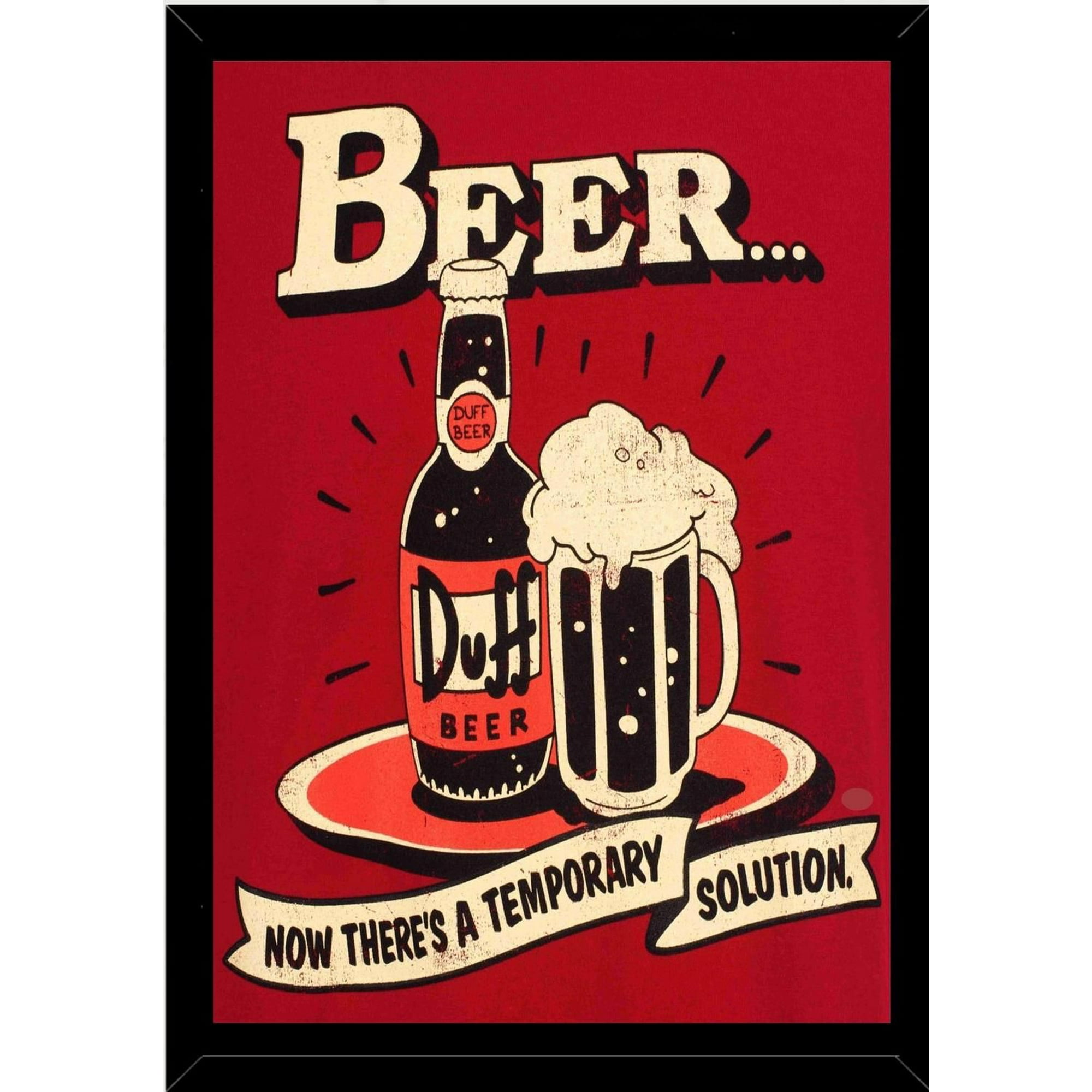 Genérico - Cuadro Decorativo Cervesa Duff Medidas 30x40 Cm