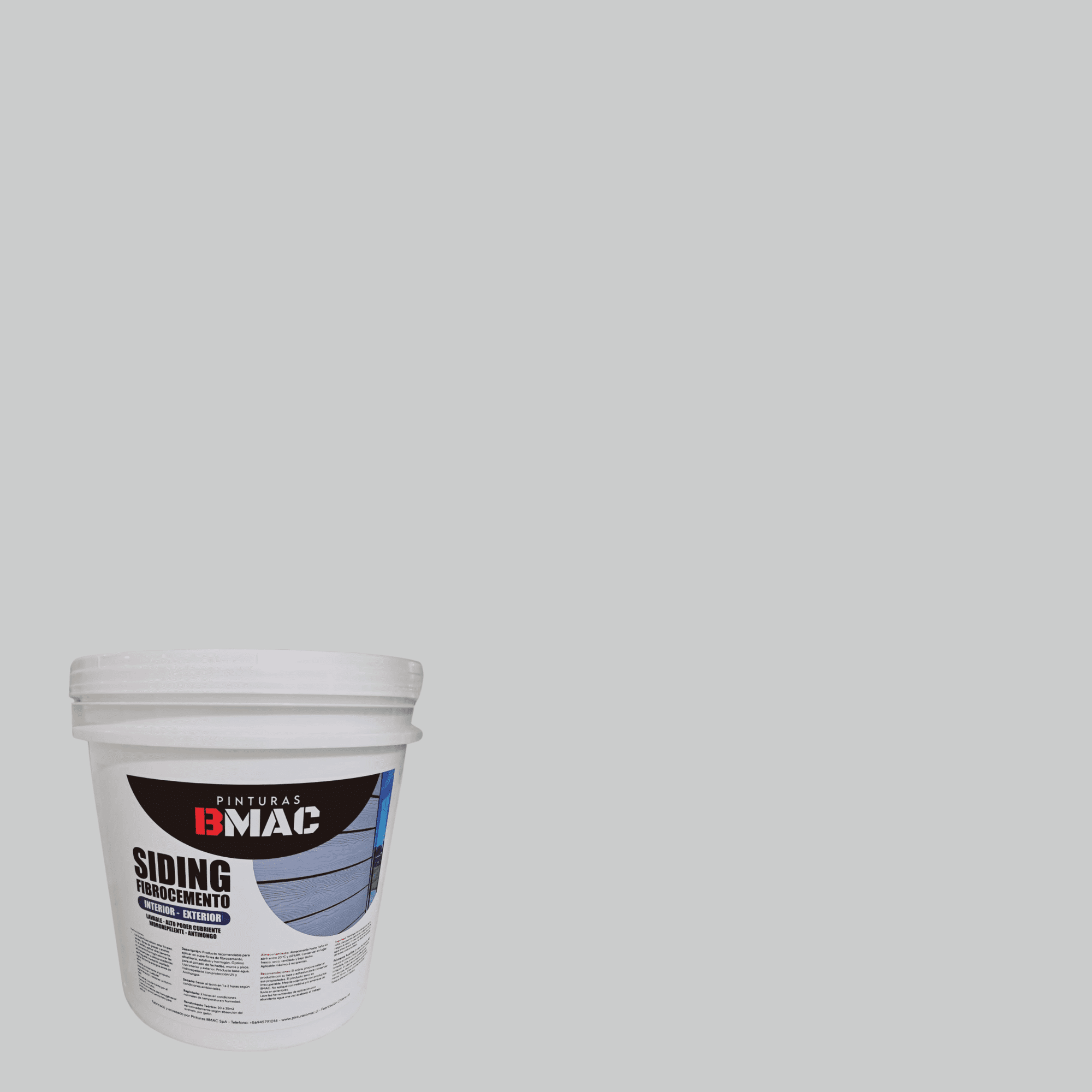 Bmac - Pintura Siding Fibrocemento Gris Perla Tineta