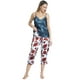 thumbnail image 3 of Pijama Satín Capri Top Pabilos Estampado | Estilo Natural, 3 of 3