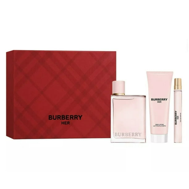 Set Burberry Her Edp 100 Ml 10 Ml 75 Ml Pcs Lider