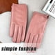 thumbnail image 3 of Guantes de piel auténtica para mujer, de primavera y otoño, finos, para pantalla táctil, para conducir, ciclismo, coche eléctrico, sencillos, de moda, cortos, de primera capa, de piel de oveja., 3 of 5