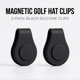 thumbnail image 2 of Clip para Gorra de Golf PurYupearl 2 Unidades Negro de Silicona, 2 of 9