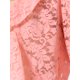 thumbnail image 5 of INSPIRE CHIC Bolero Ligero de Encaje Floral con Volantes en el Dobladillo, Abierto al Frente, de Media Manga para Mujer, Talla M, Rosa, 5 of 6