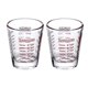 thumbnail image 1 of Mini Tazas Medidoras De Café, 2 Uds., Transparentes Para Fiesta, Hogar, Bar, 1 of 5