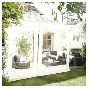 Vincenzi - Cortina Roller Cierre De Terraza Blanca 150X250Cm