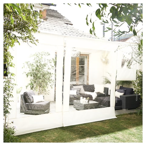 Vincenzi - Cortina Roller Cierre De Terraza Blanca 150X250Cm