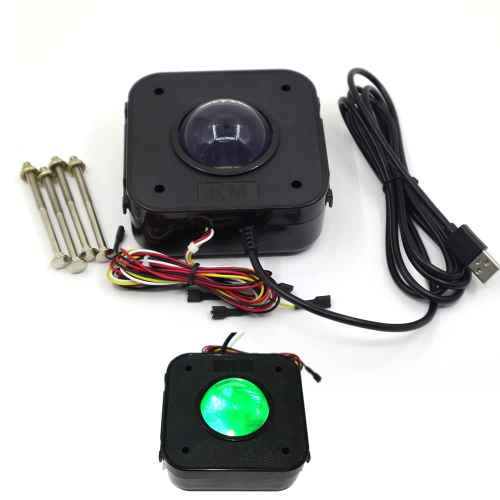 Mouse Trackball Arcade Truboost Led Usb De 4,5 Cm
