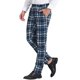 thumbnail image 4 of INSPIRE CHIC Pantalones de Traje Clásicos de Ajuste Regular con Frente Plano y Cintura Elástica para Hombre a Cuadros 36 Azul Marino, 4 of 7